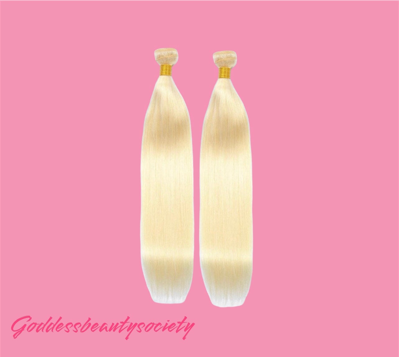 G.B.SLLC #613 Blonde Straight 18”-30” Hair Bundles