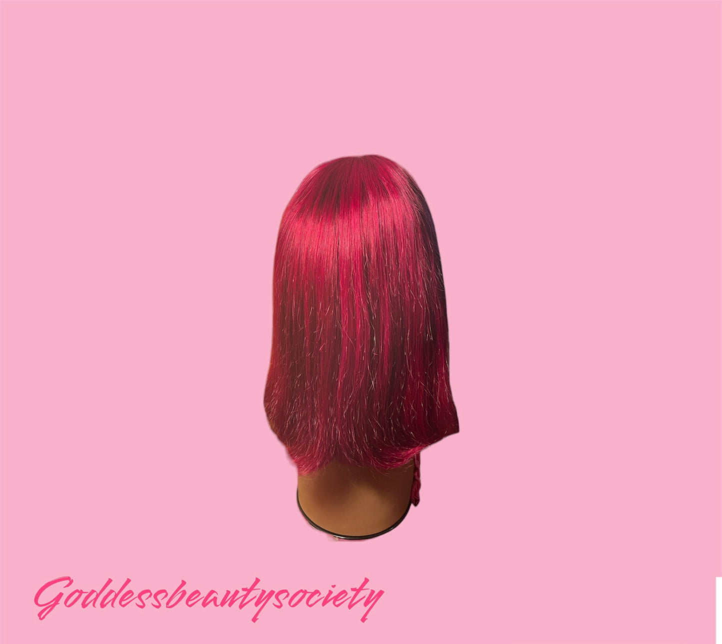 Fusion Red 4x4 Transparent Lace Wig