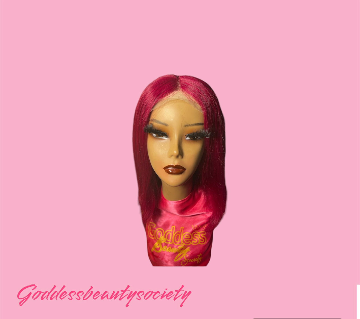 Fusion Red 4x4 Transparent Lace Wig