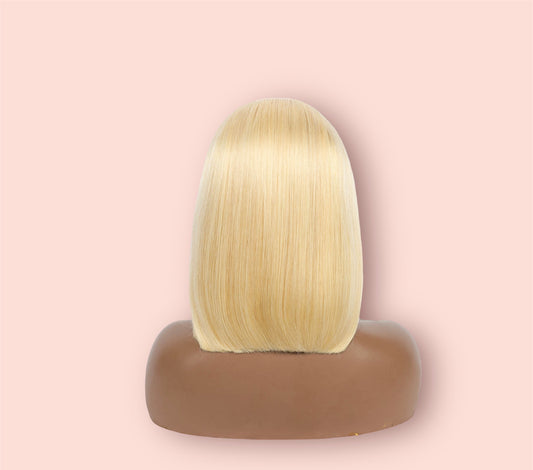 Platinum Blonde 13x4 Transparent Lace Bob Wig