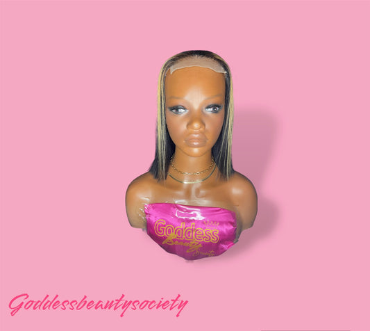 G.B.SLLC HoneyComb Streak 4x4 Transparent Lace Closure Wig (CUSTOMIZED)