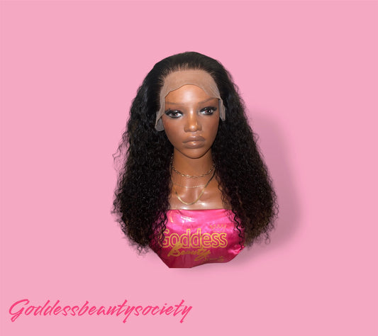 G.B.SLLC 13x4 Transparent Lace 22” Deepwave Wig “COCO” ( Customized) Pre-plucked Pre-bleached
