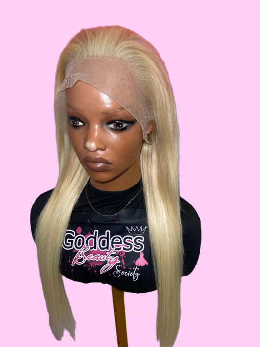 G.B.SLLC #613 Blonde 13x4 Lace Straight Wig