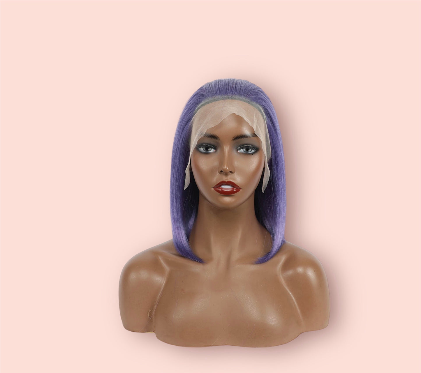 Rose Purple 13x4 Transparent Lace Bob Wig
