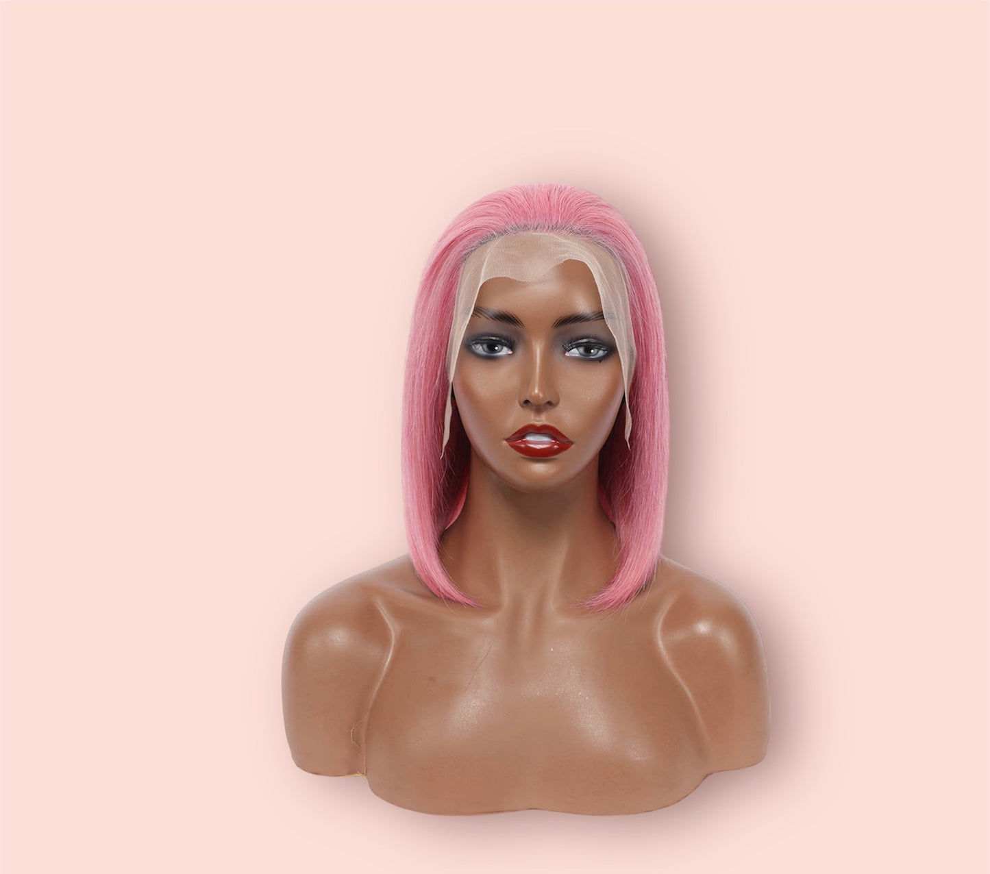 Barbie Doll Pink 13x4 Transparent Lace Bob Wig